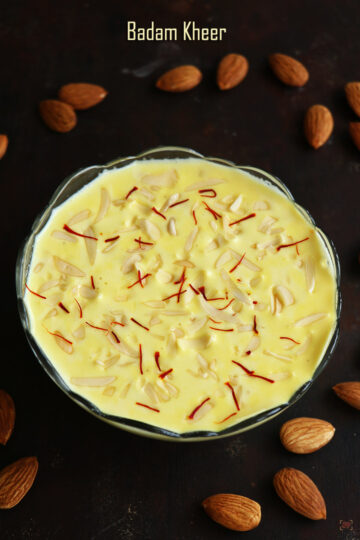 Badam Kheer Recipe Almond Kheer Recipe Sharmis Passions