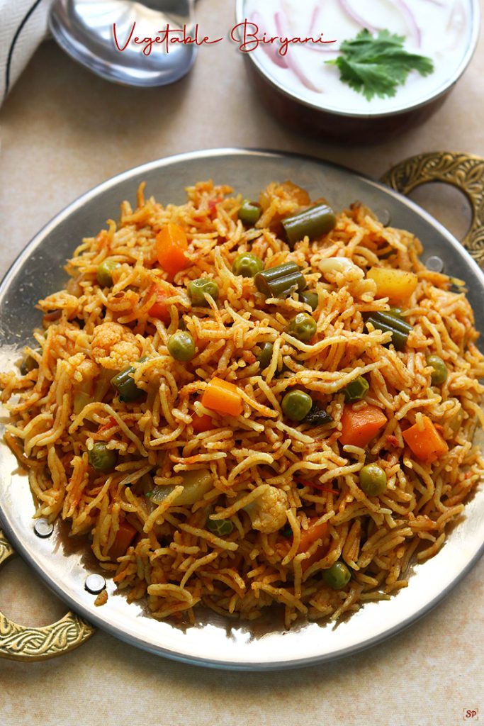 Veg Biryani Recipe | Vegetable Biryani Recipe - Sharmis Passions