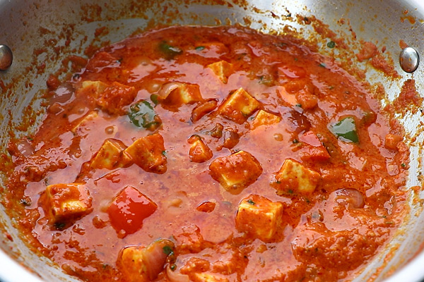 kadai paneer is ready