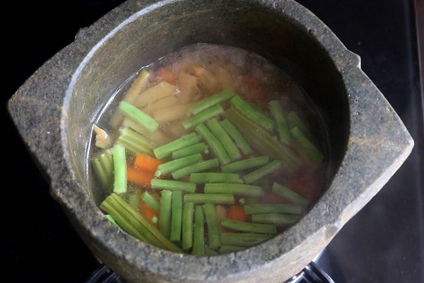 add carrot beans