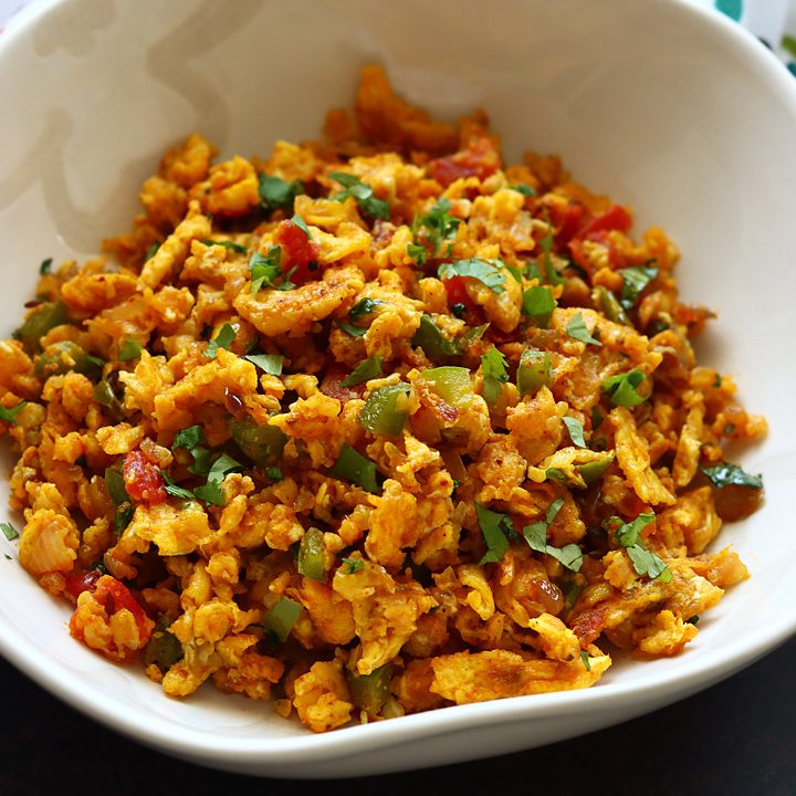 Egg Bhurji Recipe | Anda Bhurji Recipe - Sharmis Passions