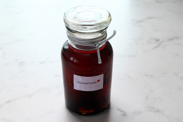 homemade vanilla extract is ready