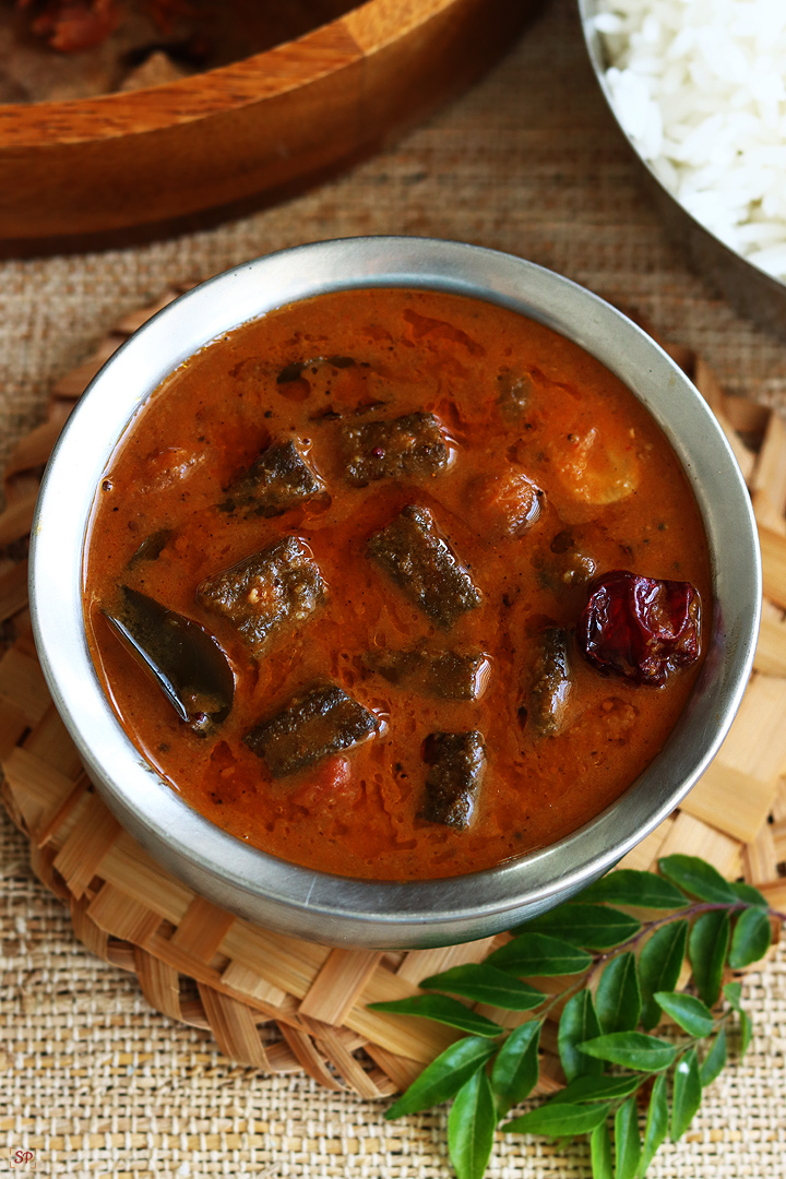 puli kulambu served with rice