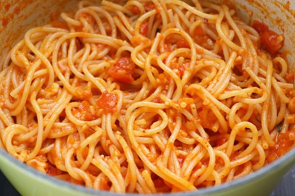 pasta pomodoro is ready