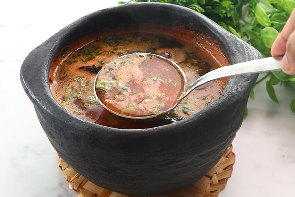 tomato rasam is ready