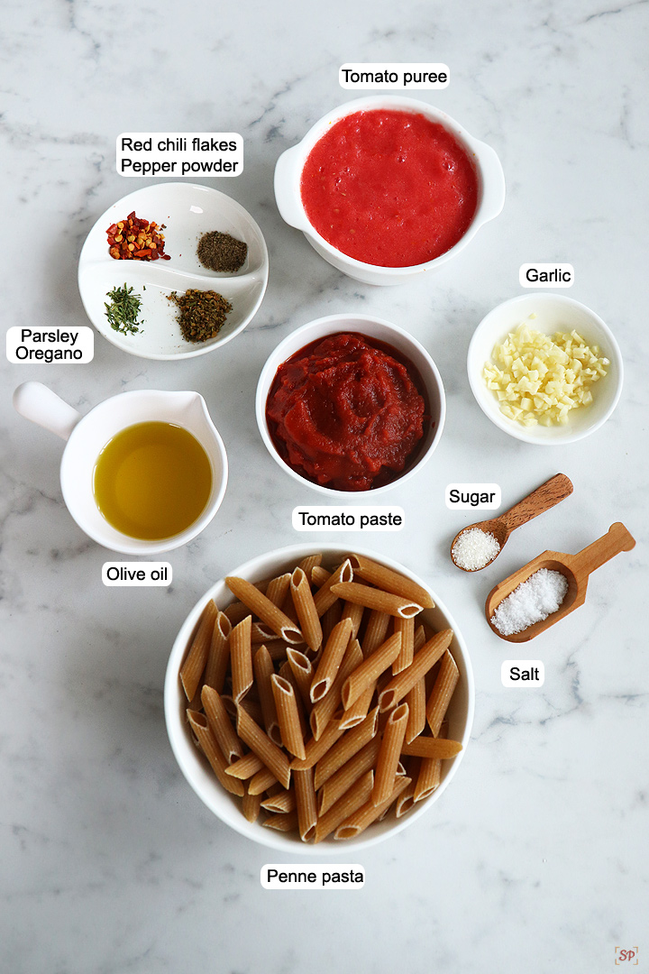 arrabbiata pasta ingredients