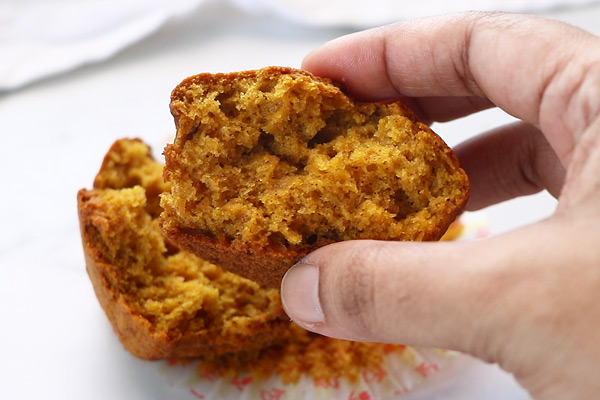 soft pumpkin muffins are ready