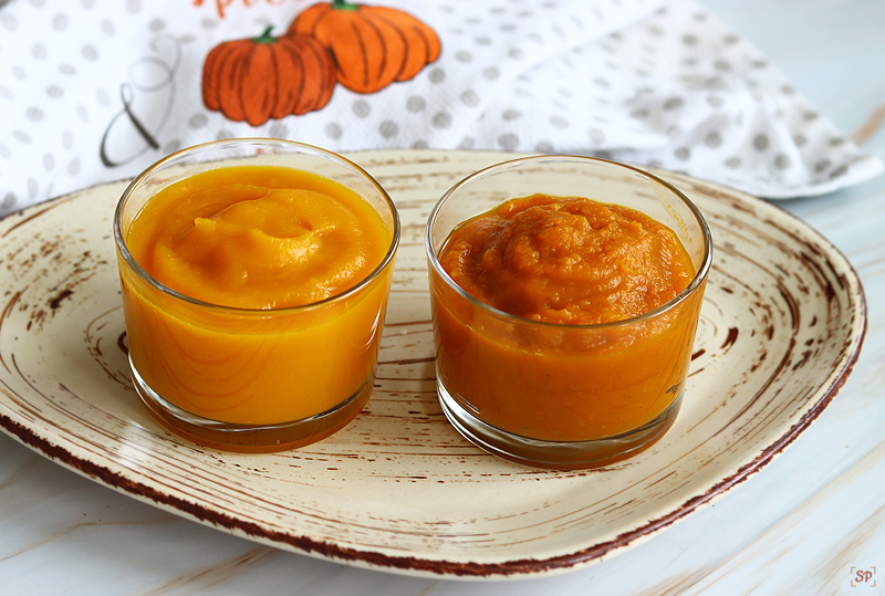 pumpkin puree using 2 methods