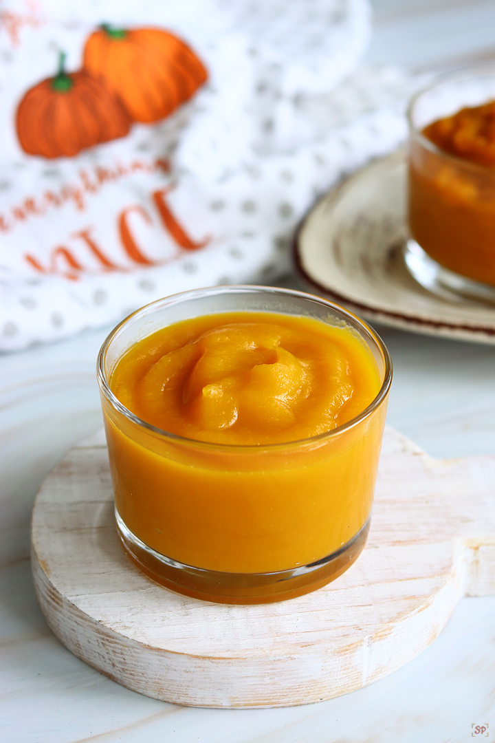 pumpkin puree using steaming method